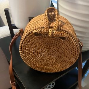 Round Rattan Bags Woman